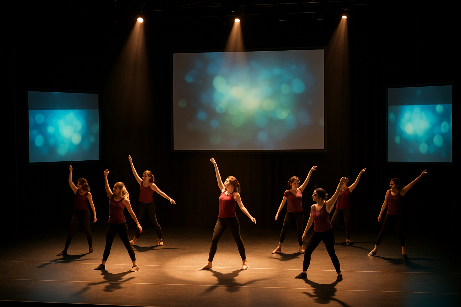 Spectacle de danse sur scène