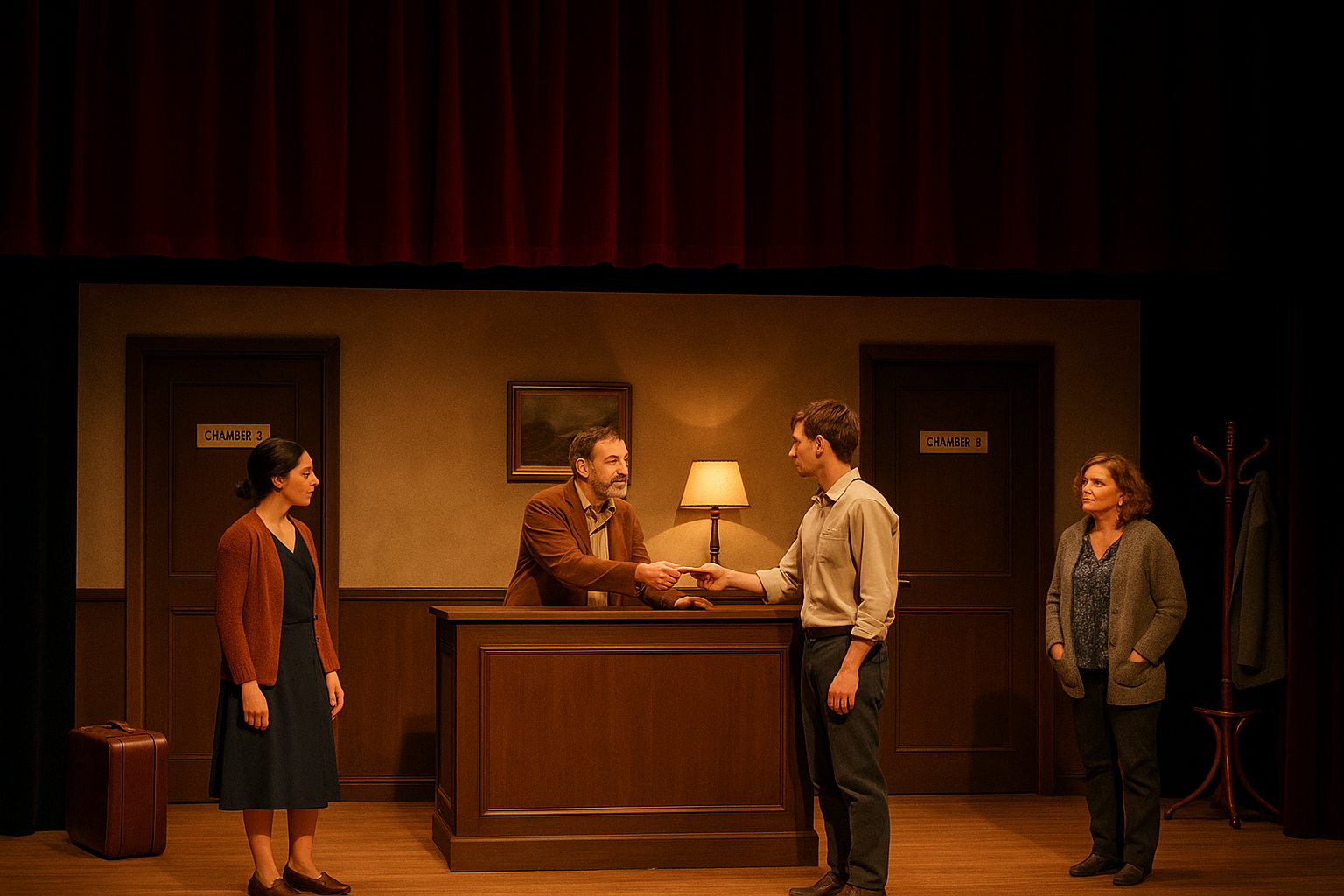 Pièce de théâtre sur scène